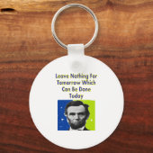 エイブリンカーン引用文Tシャツ&ギフト キーホルダー (正面)