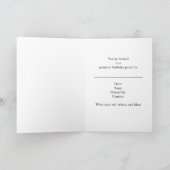 エイブリンカーン笑う誕生日パーティーの招待状 カード (内部)