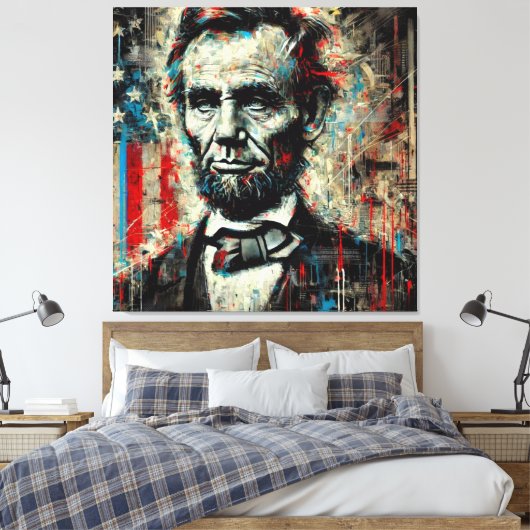 エイブリンカーン第16期米国大統領12 キャンバスプリント (インサイチュ (寝室))