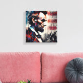 エイブリンカーン第16期米国大統領3 キャンバスプリント (インサイチュ (リビング))