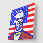 エイブリンカーン3 スクエア壁時計 (傾斜)