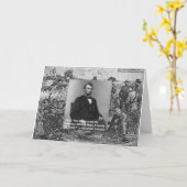 エイブリンカーン「敵を倒す」知恵引用文ギフト カード (黄色い花)