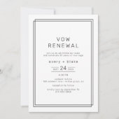 エイブリー モダン ミニマル フォト ヴォウ リニューアル 招待状 (正面)