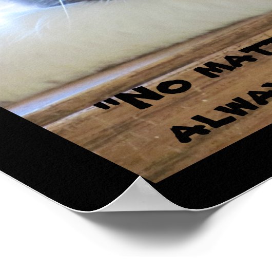 エイブ気のあるそぶりをしたラハム・リンコン引用文の目の三毛猫 ポスター (角)