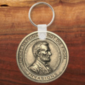 エイブ素晴らしラムリンカーン引用文 キーホルダー (正面)