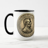 エイブ素晴らしラムリンカーン引用文 マグカップ (左)