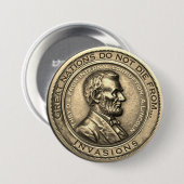 エイブ素晴らしラムリンカーン引用文 缶バッジ (正面&裏面)