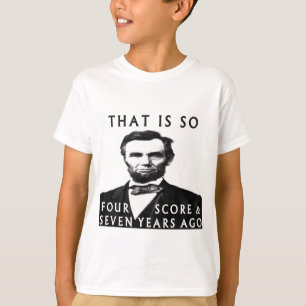 エイブ・リンカーン,4点7年 Tシャツ