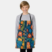 エイプモザイクカラフルカスタムパターン エプロン (着用した状態)