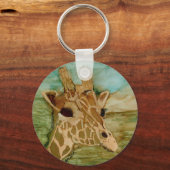 エイプリルいつもキリンと一緒にいる！ キーホルダー (正面)