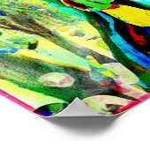 エイプリルうぶな人フォークアート春お祝いポスター ポスター (角)