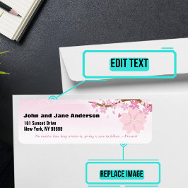 エイプリルのテーマパーソナライズされたアドレス ラベル