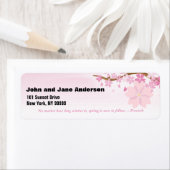 エイプリルのテーマパーソナライズされたアドレス ラベル (インサイチュ)