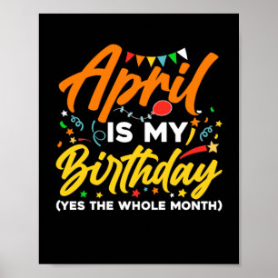 エイプリルは私の誕生日は全体の月4月の誕生日 ポスター