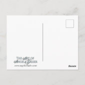 エイプリルアールヌーボー誕生石シリーズの女性 ポストカード (裏面)