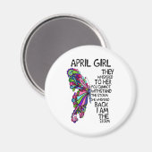 エイプリルガール彼女は私は嵐に戻って囁いた マグネット (正面/裏面)