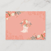 エイプリルシャワーが5月の花の本を持ってベビー エンクロージャーカード (裏面)