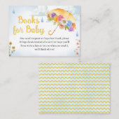 エイプリルシャワーが5月の花の本を持ってベビー エンクロージャーカード (正面/裏面)