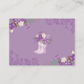 エイプリルシャワーが5月の花の本を持ってベビー エンクロージャーカード (裏面)