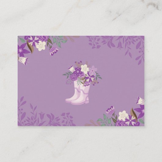 エイプリルシャワーが5月の花の本を持ってベビー エンクロージャーカード (裏面)