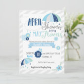 エイプリルシャワーベビーシャワー招待状 招待状 (スタンド正面)