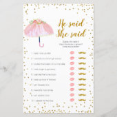 エイプリルシャワー彼は彼女はゲームカードを言った (正面)