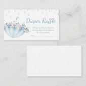 エイプリルシャワー持ち帰り5花おむつラッフル エンクロージャーカード (正面/裏面)