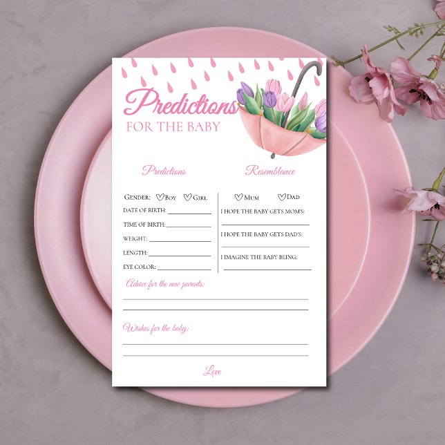 エイプリルシャワー赤ちゃんシャワー予測ゲーム (クリエイターアップロード済み)