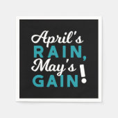 エイプリルシャワー5月の花感動的引用文 スタンダードカクテルナプキン (正面)