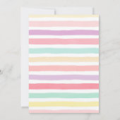 エイプリルシャワー5月フラワーズベビーシャワー招待状 招待状 (裏面)