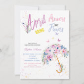 エイプリルシャワー5月フラワーズ招待状 招待状 (正面)