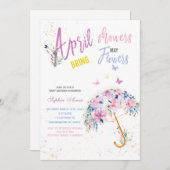 エイプリルシャワー5月フラワーズ招待状 招待状 (正面/裏面)