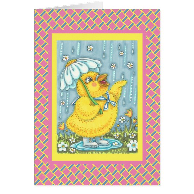 エイプリルシャワー、春シックなノートGREETING CARD V (正面)