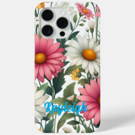 エイプリルデイジー誕生月花 iPhone 15 PRO MAXケース
