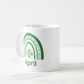 エイプリルネームクローバーボホーレインボー コーヒーマグカップ (正面左)