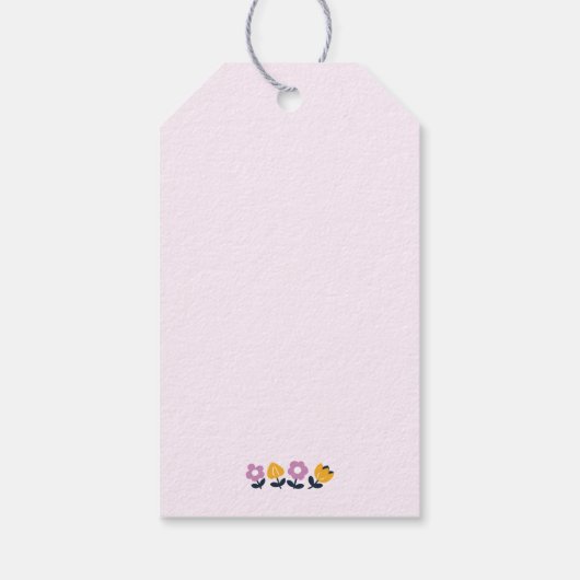 エイプリルハグとウェットノーズ – かわいい犬と猫のアート ギフトタグ (裏面)