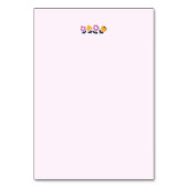 エイプリルハグとウェットノーズ – かわいい犬と猫のアート テーブルナンバー (裏面)