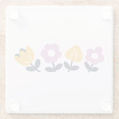 エイプリルハグとウェットノーズ – フローラ部分 ガラスコースター (裏面)