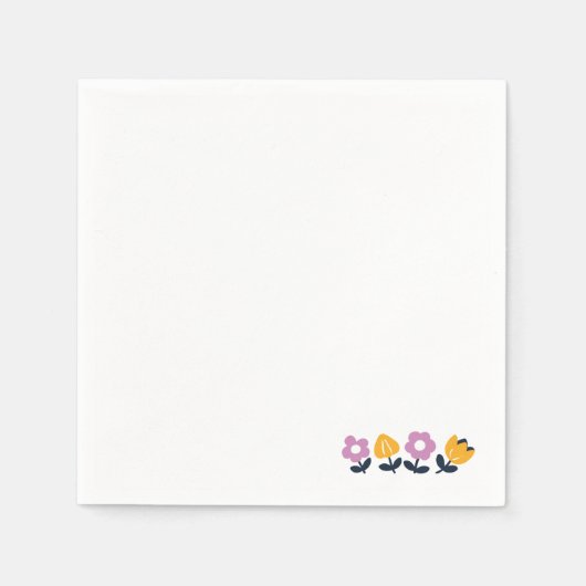 エイプリルハグとウェットノーズ – フローラ部分 スタンダードカクテルナプキン (正面)