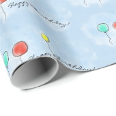 エイプリルバルーン誕生日包装紙 ラッピングペーパー (ロールコーナー)