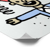 エイプリルフールおもしろいデイdoodleカラフルセット1.ヴィンタ ポスター (角)