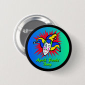 エイプリルフールのこっけい者 缶バッジ (正面&裏面)