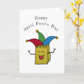 エイプリルフールのカレンダー カード (黄色い花)