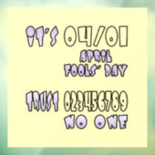 エイプリルフールの日だ ウィンドウサイン (シート3)