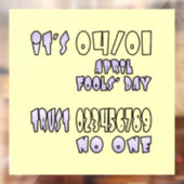 エイプリルフールの日だ ウィンドウサイン (シート2)