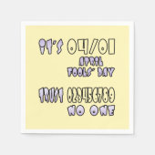 エイプリルフールの日だ スタンダードカクテルナプキン (正面)