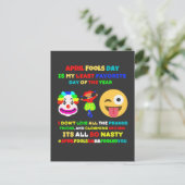 エイプリルフールの日は私の最低お気に入りの日だ ポストカード (スタンド正面)