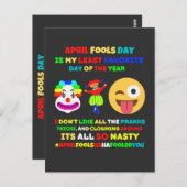 エイプリルフールの日は私の最低お気に入りの日だ ポストカード (正面/裏面)