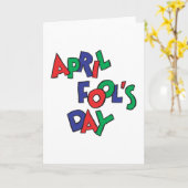 エイプリルフールの日 カード (黄色い花)