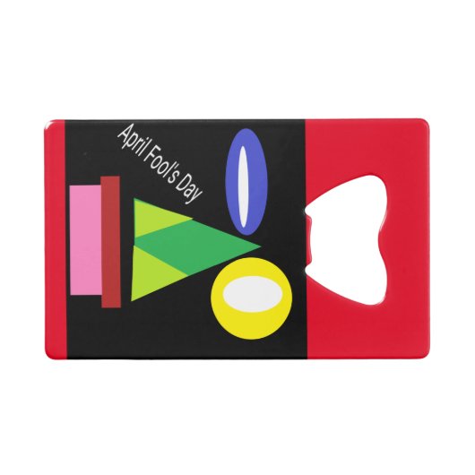 エイプリルフールの日 クレジットカード栓抜き (正面(横))